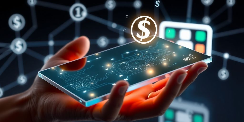 Digital payments, IoT, 5G, futuristic connectivity, secure transactions.