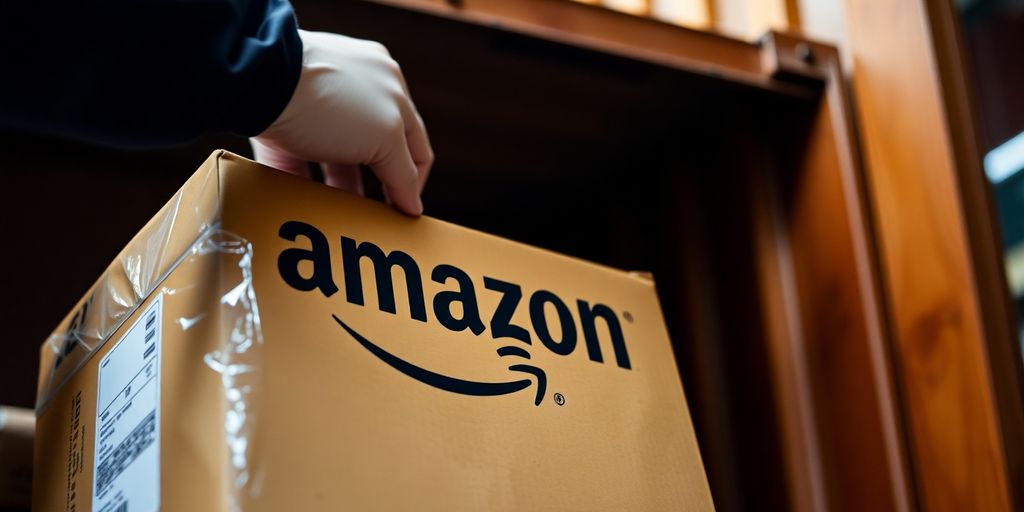 Amazon package with protective packaging.